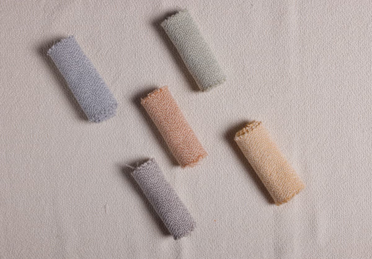 Rolled fabric tubes collection