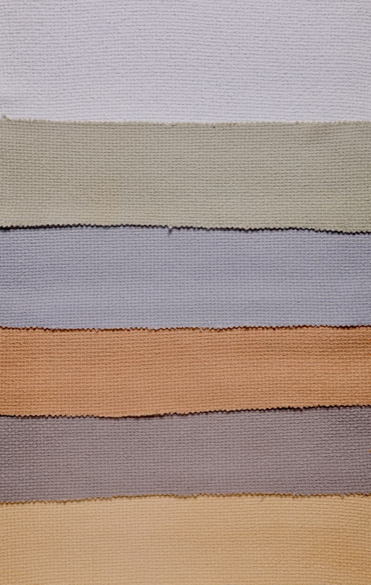 Horizontal layered fabric strips