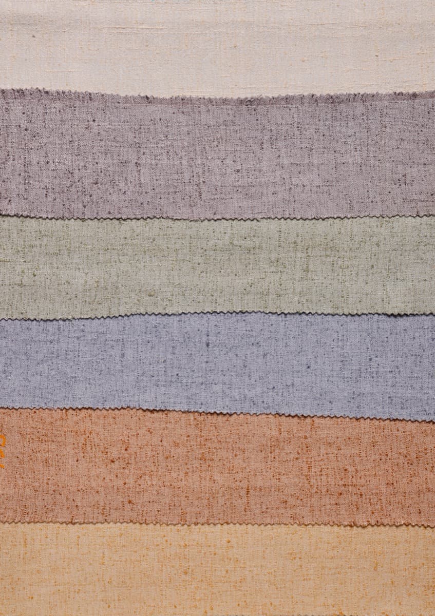 Natural linen horizontal layers